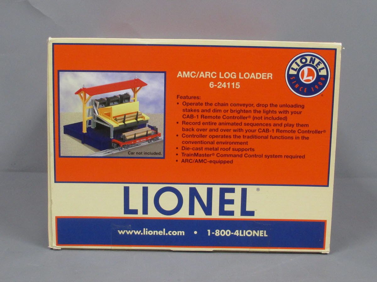 Lionel 6-24115 O Gauge AMC/ARC Operating Log Loader with TMCC LN/Box