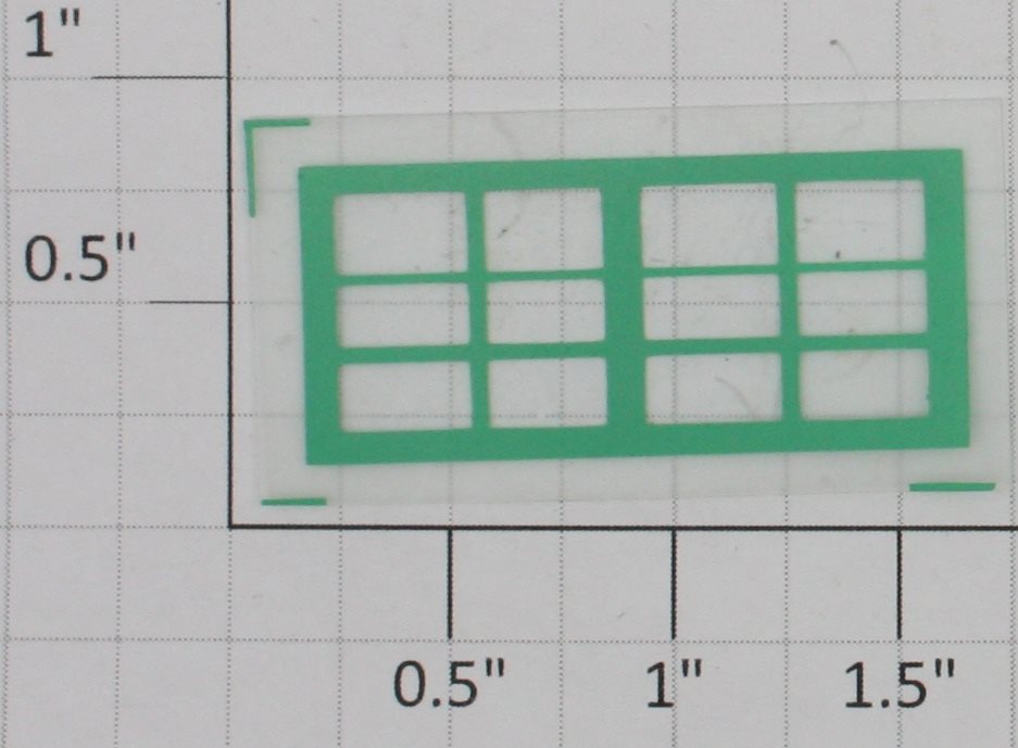 American Flyer 755-W1G Green Thin Station Window