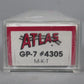 Atlas 4305 N Scale M-K-T GP-7 Diesel Locomotive #98 LN/Box
