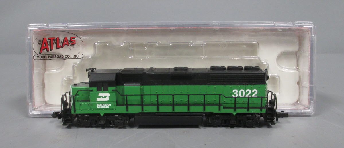 Atlas 48502 N Burlington Northern GP-40 Diesel Locomotive #3022 LN/Box