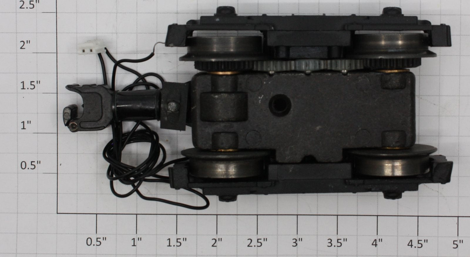 Lionel 8959-173X 4-Whl Mtr Trk / Black W/ Damaged Coil Coupler / Tmcc Nw-2