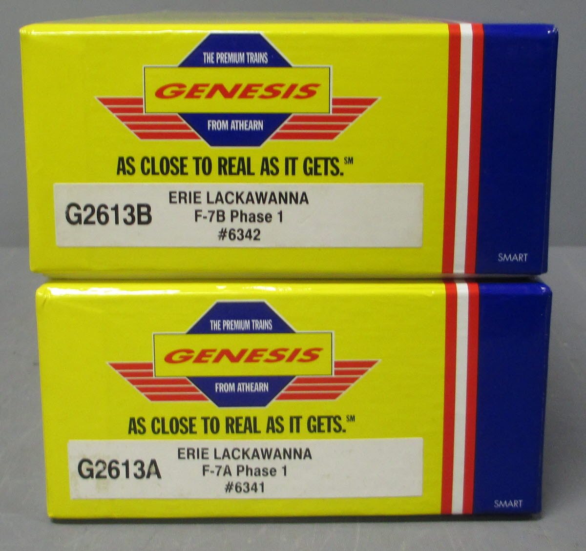 Athearn G2613 HO Erie Lackawanna F-7A/F-7B Diesel Locomotive Set #6341/#6342 LN/Box