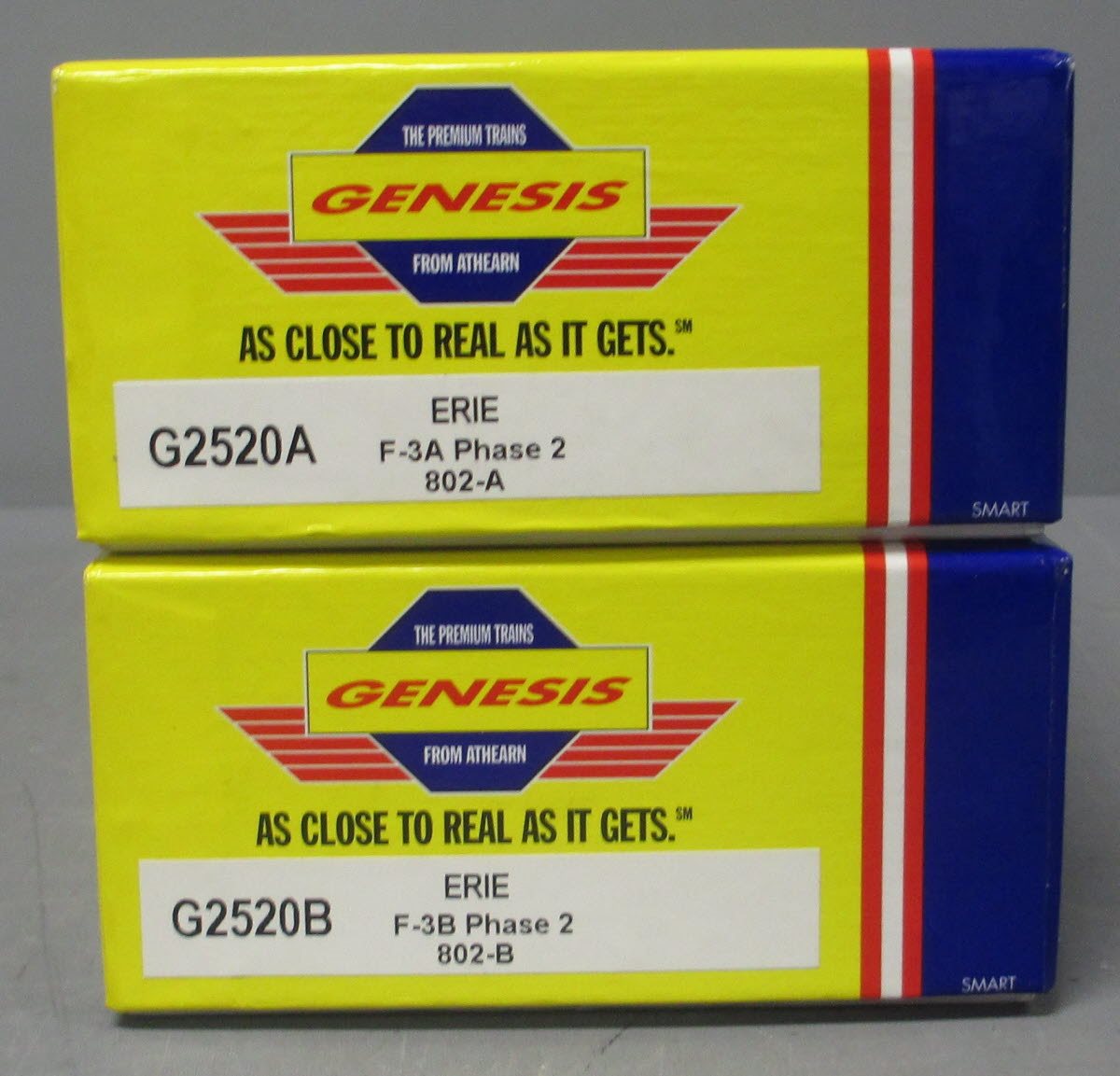 Athearn G2520 HO Scale Erie F-3A/F-3B Diesel Locomotive Set LN/Box