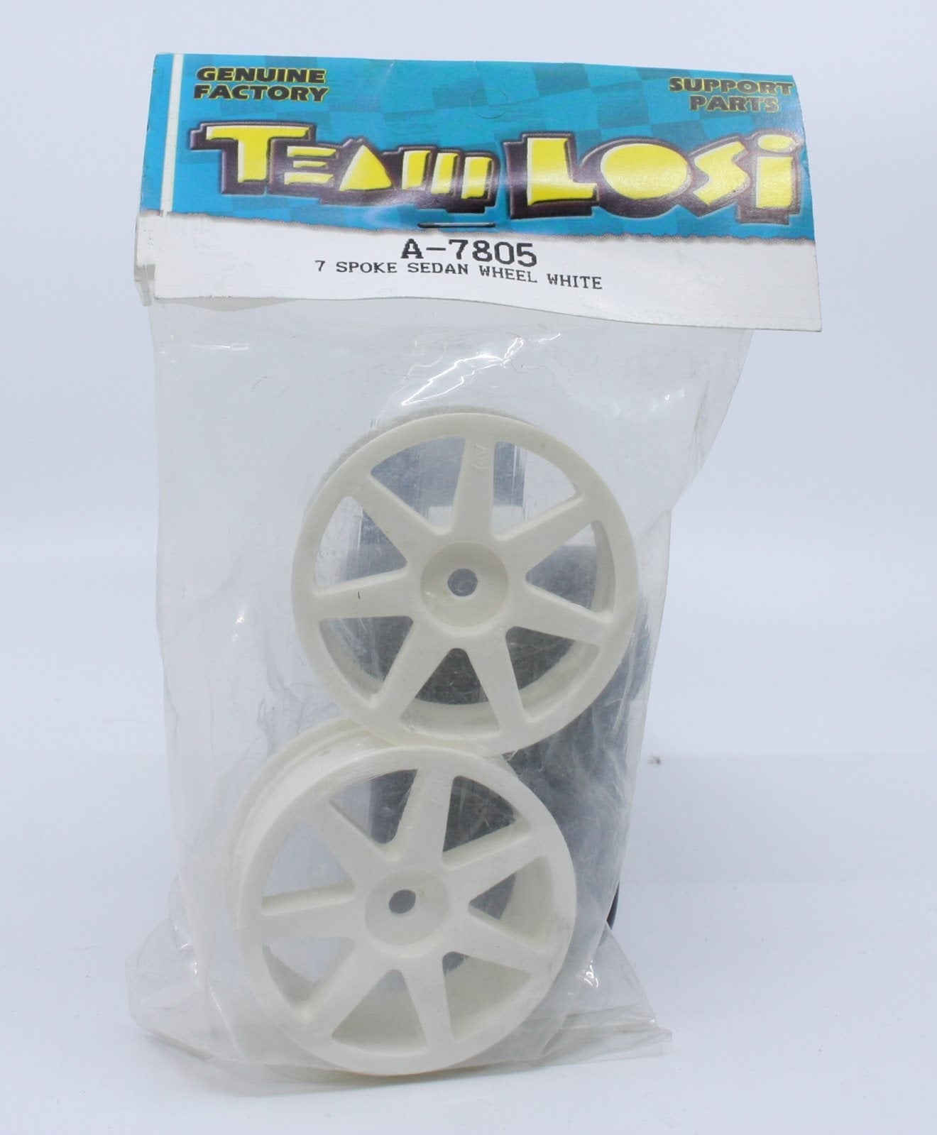Team Losi Racing A-7805 7 Spoke Sedan Wheel White (2)