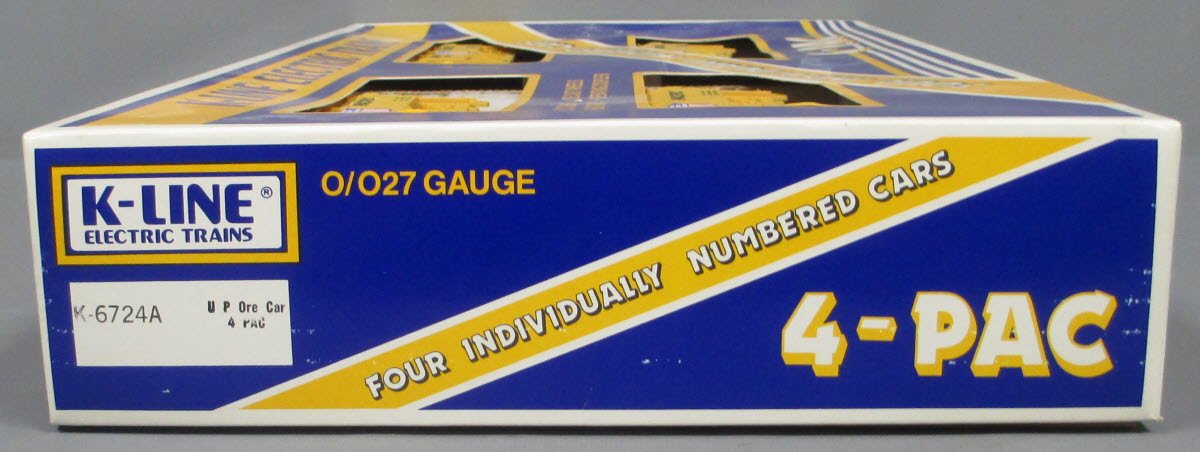 K-Line K6724A Union Pacific 4-Pack Ore Car Set w/Load LN/Box