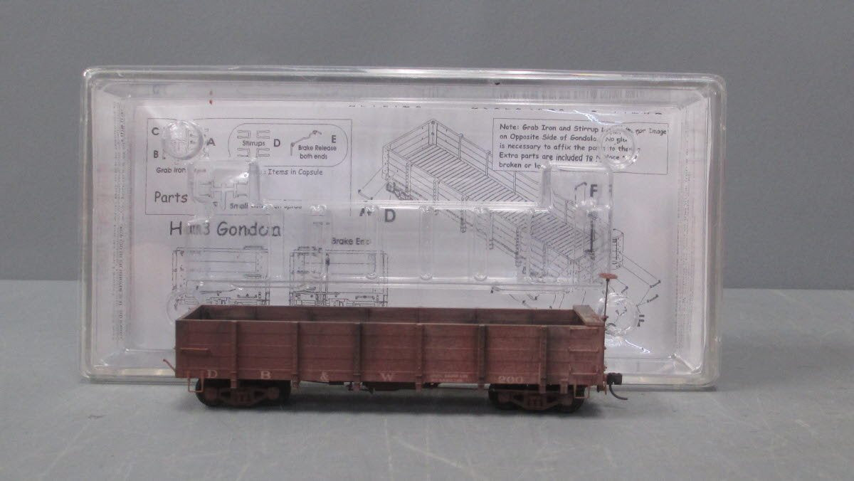 Micro-Trains 86000021 HOn30 Scale DB&W 30' Gondola Car #200- Weathered LN/Box