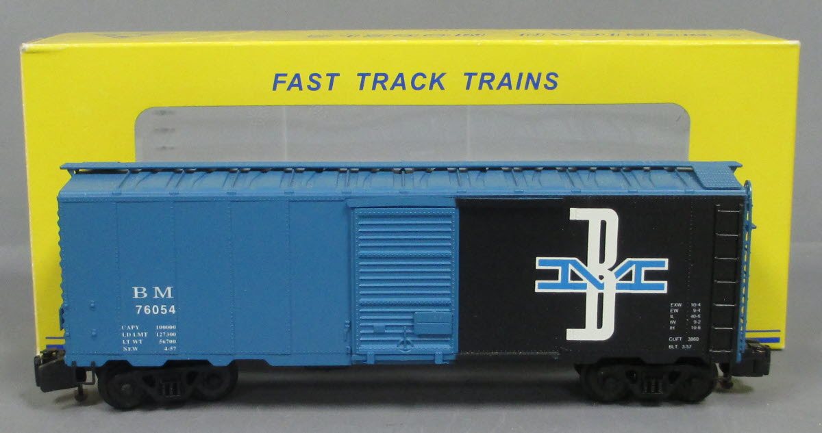 American Models 1148 S Scale (Hi-Rail) Boston and Maine 40' Box Car #76054 LN/Box