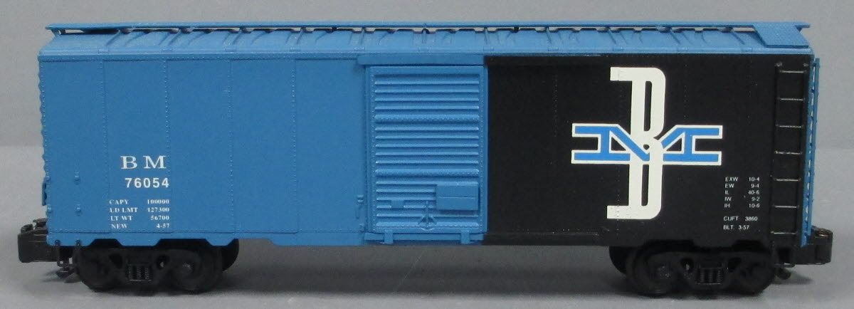 American Models 1148 S Scale (Hi-Rail) Boston and Maine 40' Box Car #76054 LN/Box