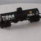 Atlas 3003828-1 O Gauge Tiona Refining Co. 8,000 Gallon Tank Car #216 (3-Rail) LN/Box