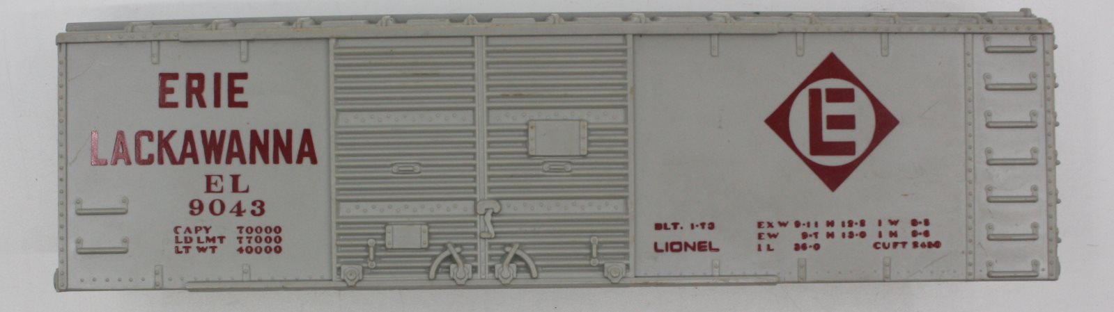 Lionel 9043-3 Erie Lackawanna Boxcar Shell
