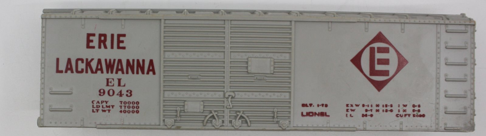 Lionel 9043-3 Erie Lackawanna Boxcar Shell