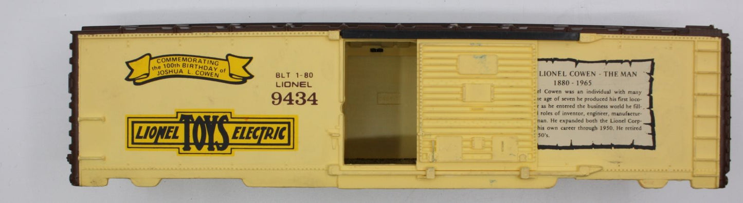 Lionel 9434-X Joshua Lionel Cowen Boxcar Shell and Frame