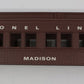 Lionel 9016-X Madison Passenger Coach Body Shell