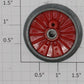 Lionel 8701-68 Red General Plain Wheel with Plastic Insert