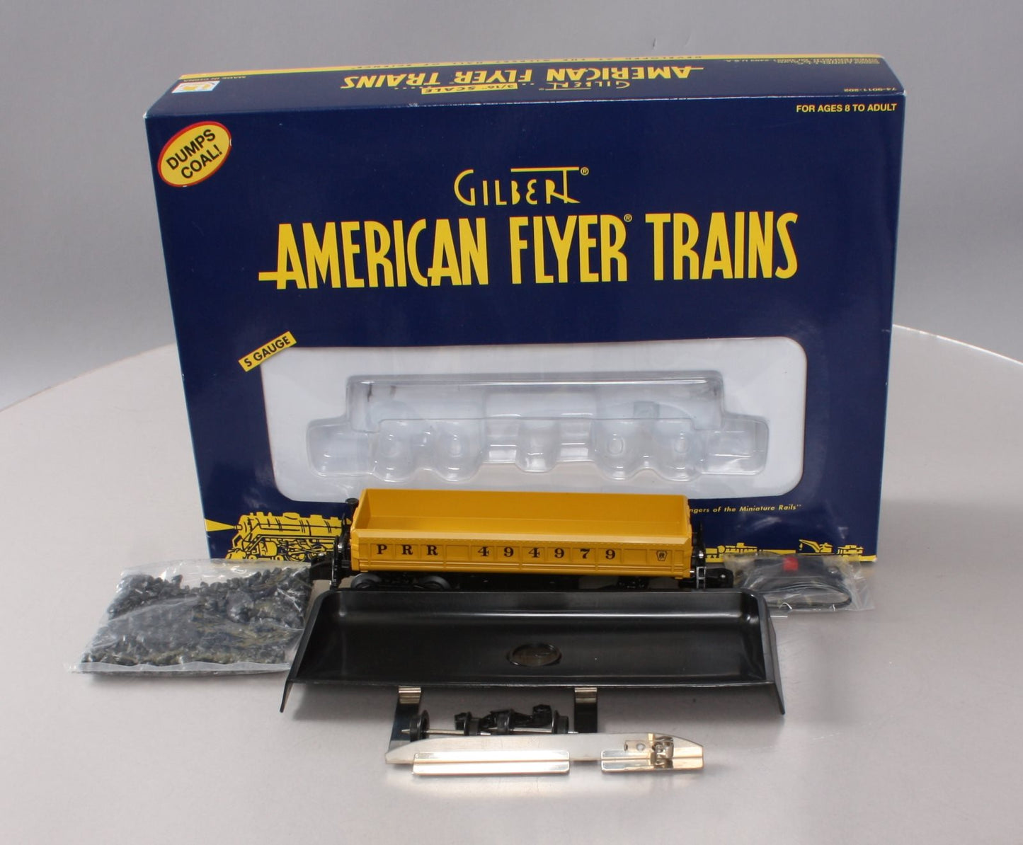 American Flyer 6-49024 S Scale Pennsylvania Coal Dump Car #494979 EX/Box