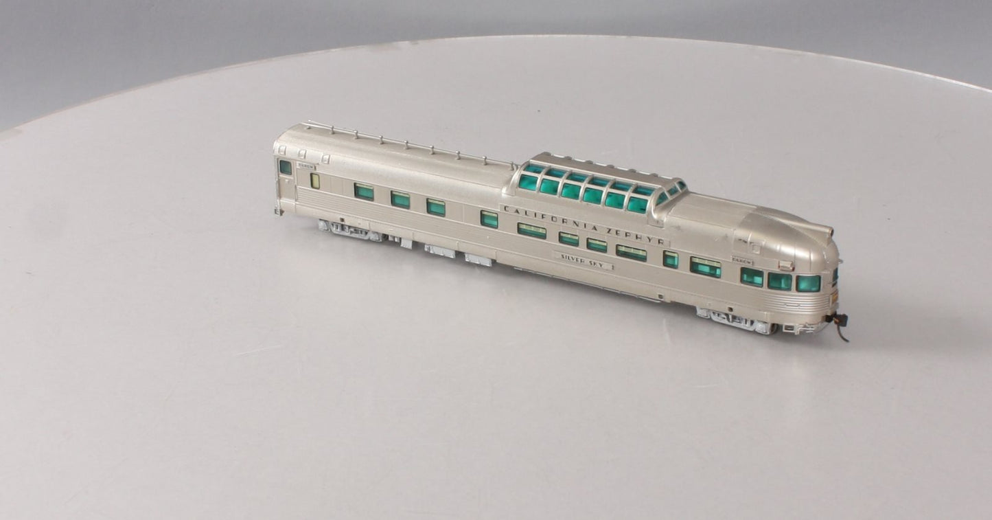 Broadway Limited 522 HO D&RGW "Silver Sky" CZ Vista Dome-Buffet #1145