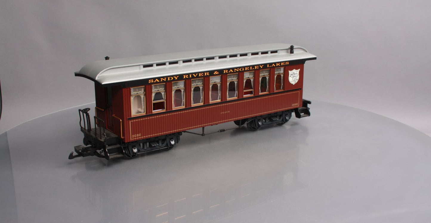 LGB 33800 G Gauge Sandy River & Rangeley Lakes Coach Car #3080 LN/Box