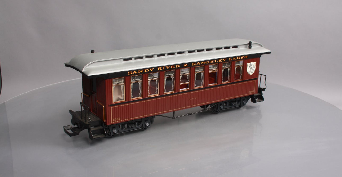 LGB 33800 G Gauge Sandy River & Rangeley Lakes Coach Car #3080 LN/Box