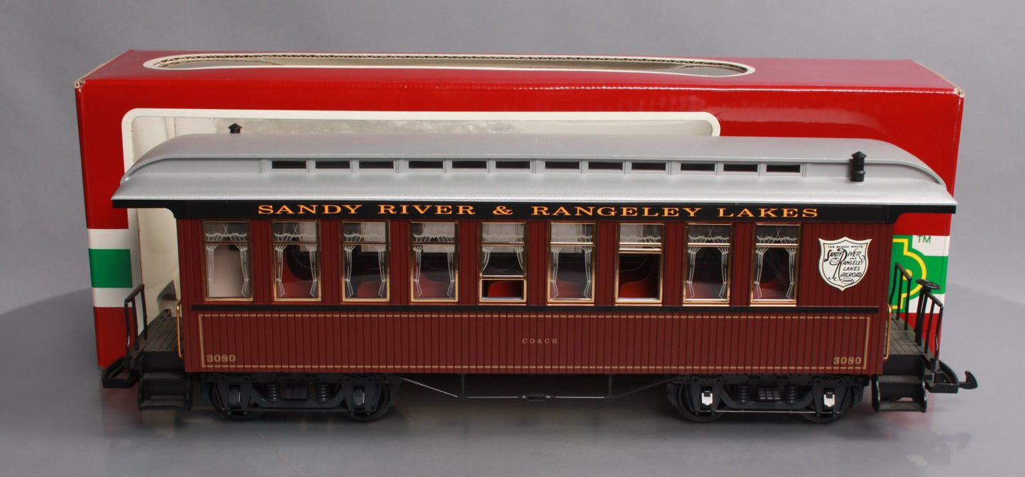 LGB 33800 G Gauge Sandy River & Rangeley Lakes Coach Car #3080 LN/Box