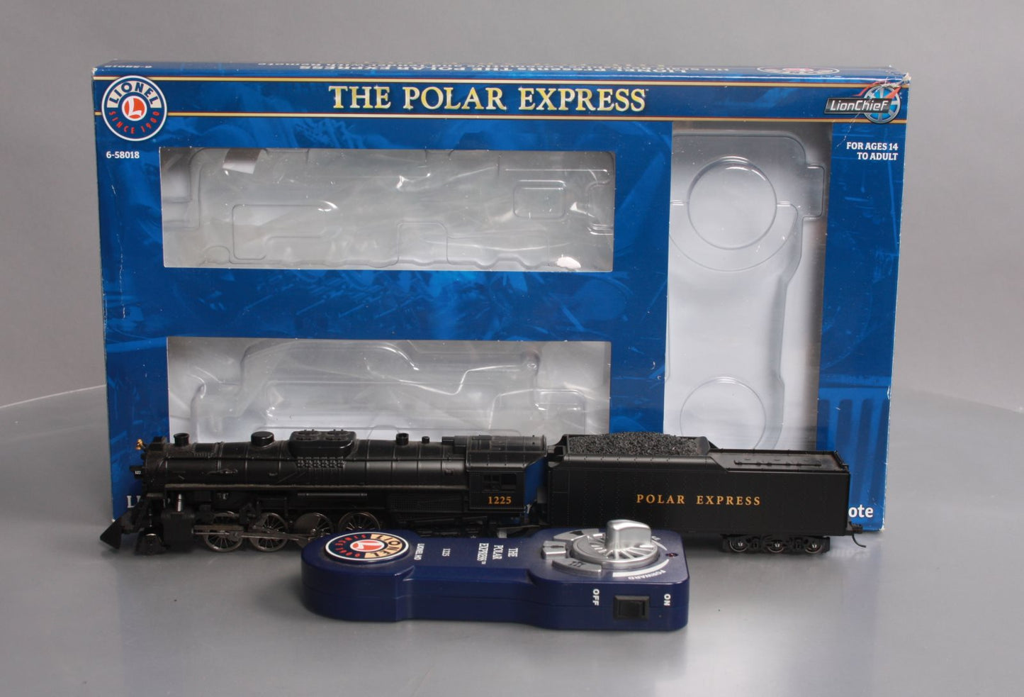 Lionel 6-58018 HO Polar Express Steam Locomotive & Tender w/Remote #1225 NIB