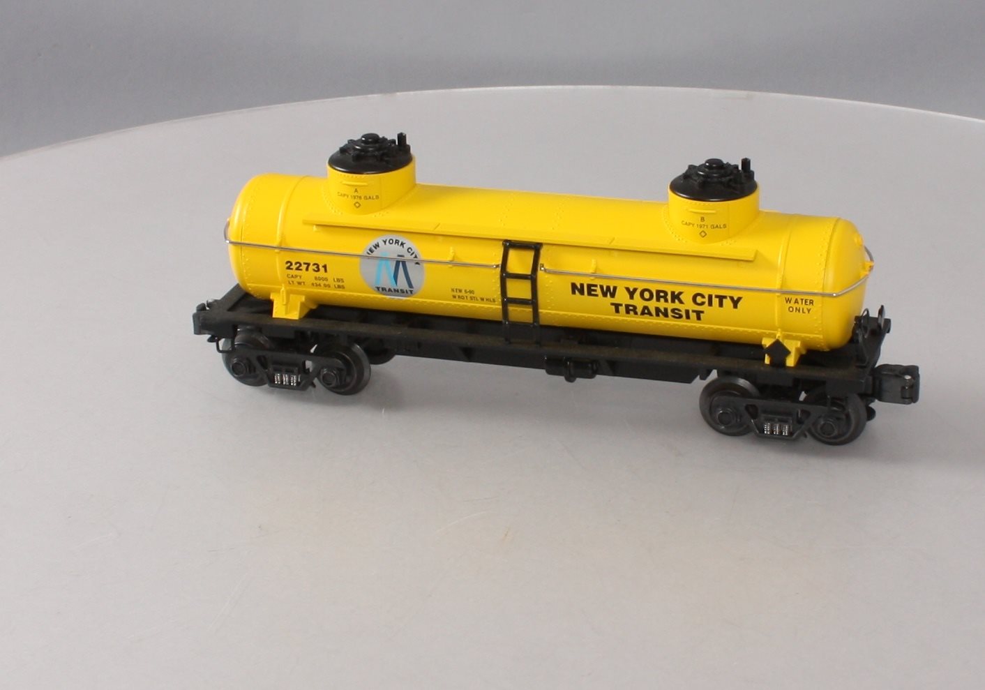 K-Line K635-8015 New York City Transit Double Dome Tank Car #22731 LN/Box
