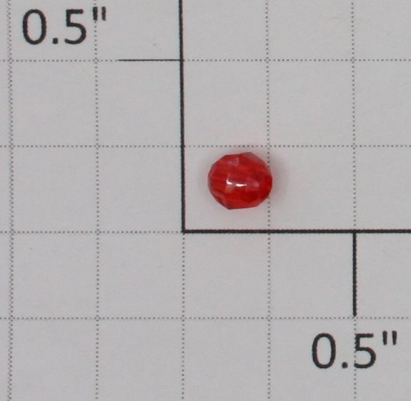 Lionel 445-51 Red Hexagonal Lantern Bead