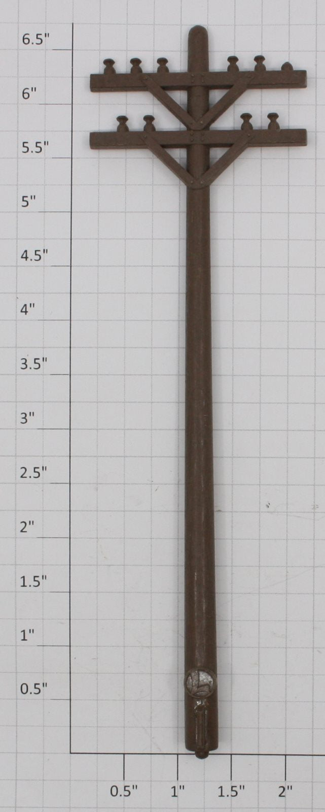 Lionel 150-1Brown Plastic Telephone Pole-Fits 3530