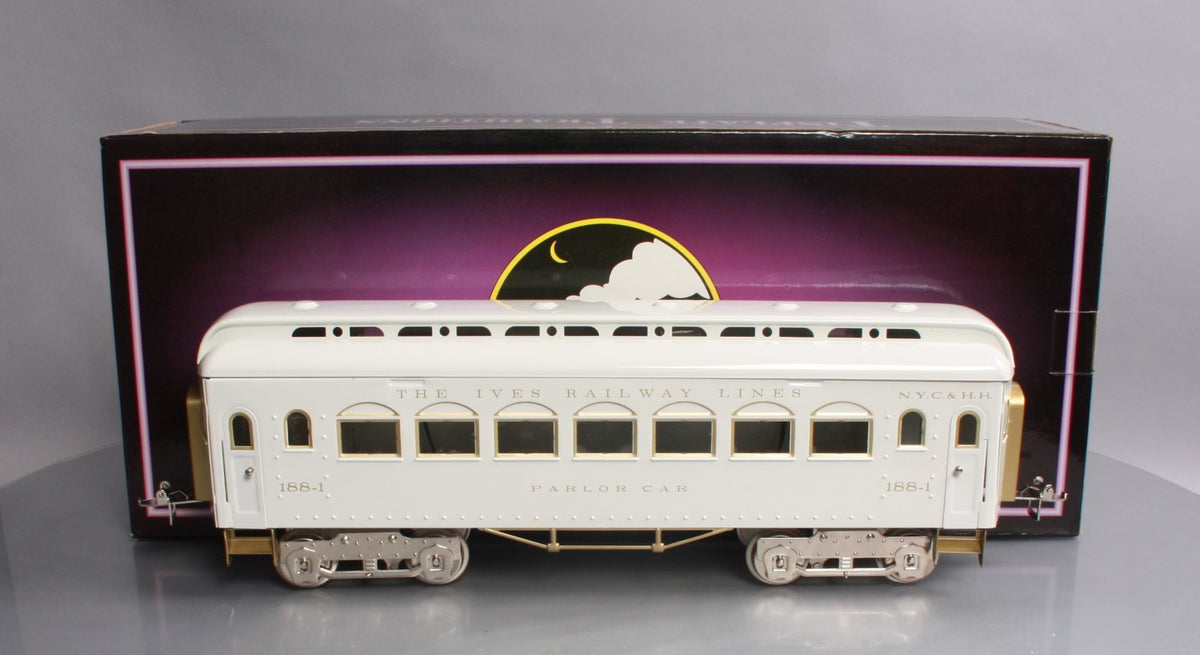 MTH 10-1155C Standard Gauge Ives White Parlor Car #188 LN/Box