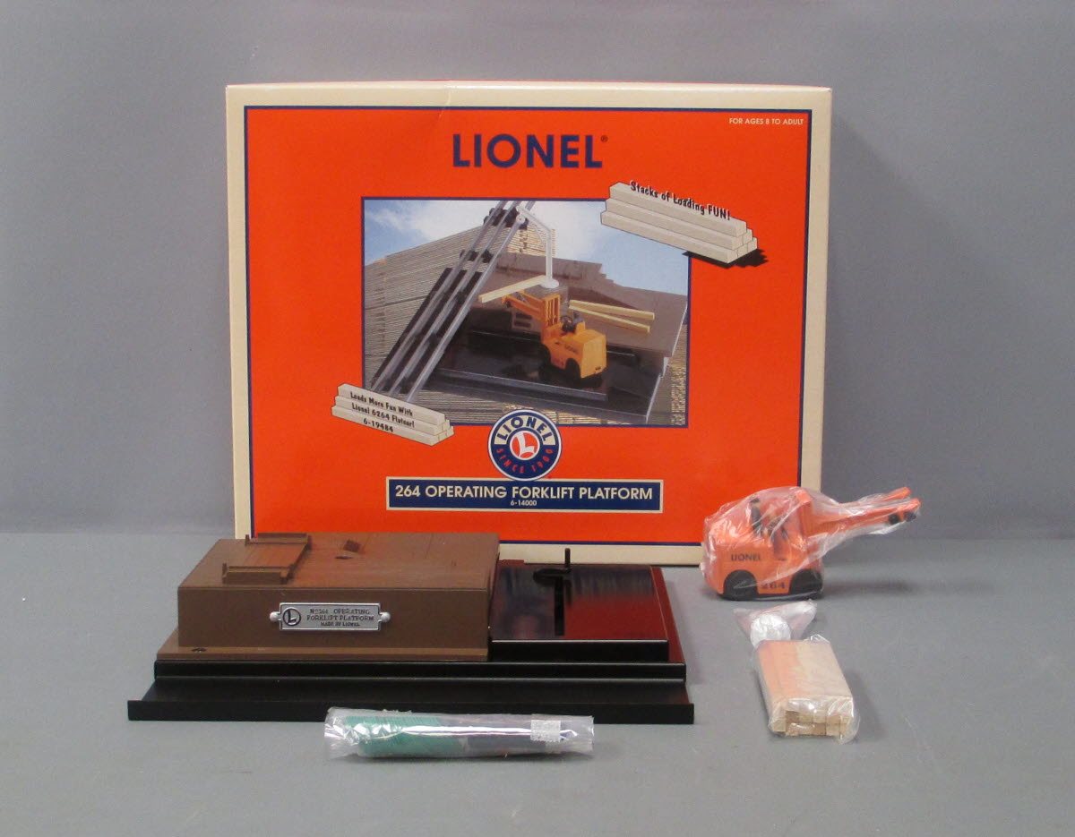 Lionel 6-14000 O Gauge 264 Operating Forklift Platform LN/Box