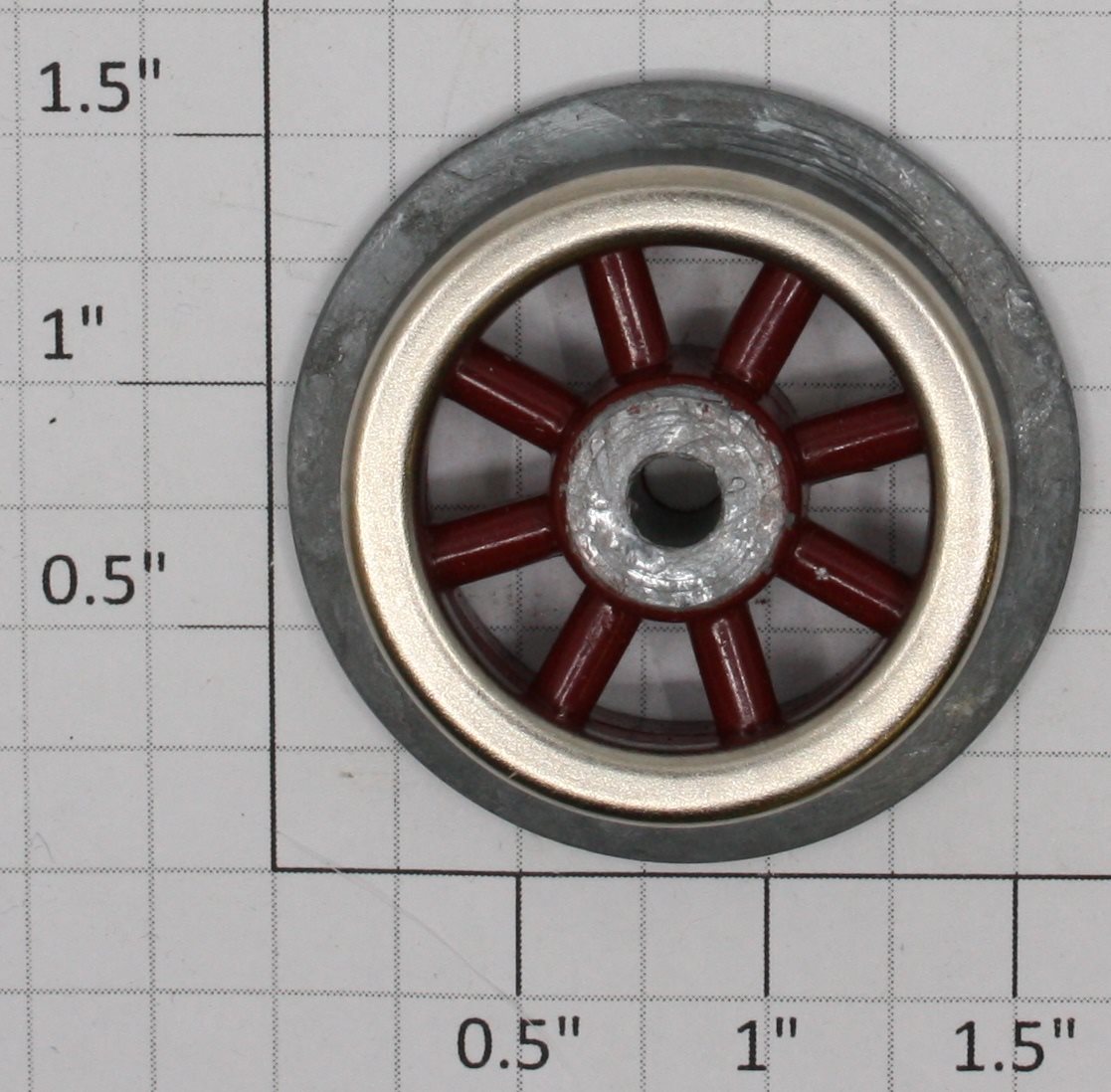 Lionel SL-95 Red Spoked Plain Wheel for 150 and 200 Series Electric Locos
