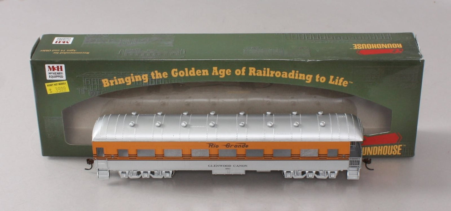 Roundhouse 86633 HO Scale Rio Grande Arch-Roof Observation Car LN/Box
