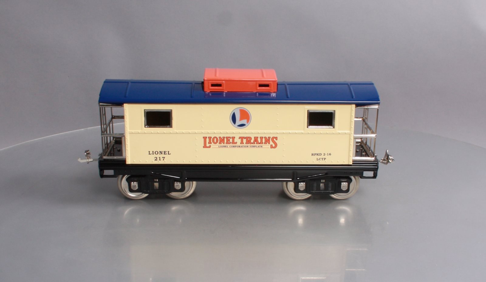 MTH 11-30233 Std. Gauge Lionel Corporation Tinplate Illuminated Caboose #217 MT/Box