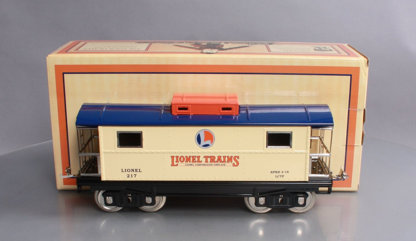 MTH 11-30233 Std. Gauge Lionel Corporation Tinplate Illuminated Caboose #217 MT/Box