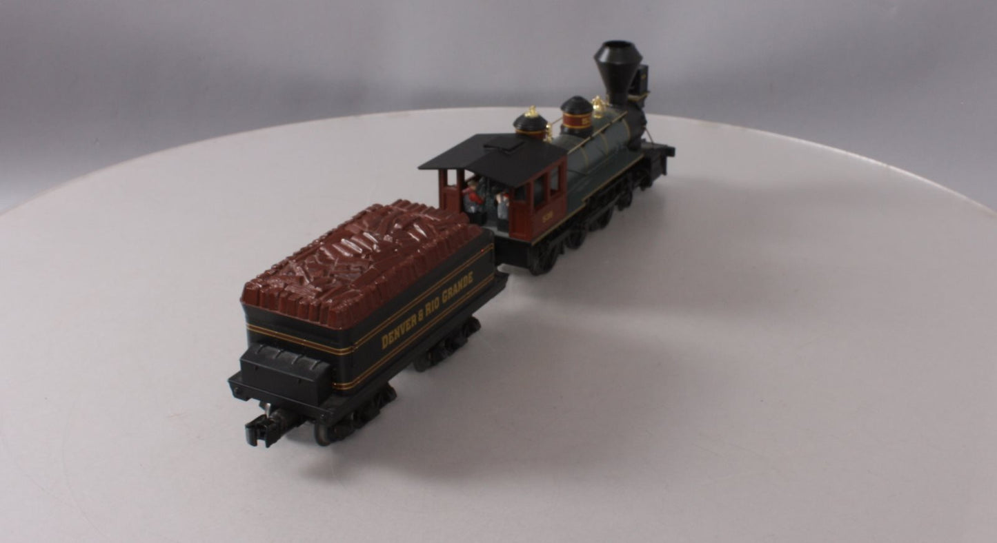 MTH 30-1376-1 O Gauge D&RG 4-6-0 Ten Wheeler Steam Engine & Tender #536 w/PS2 EX/Box