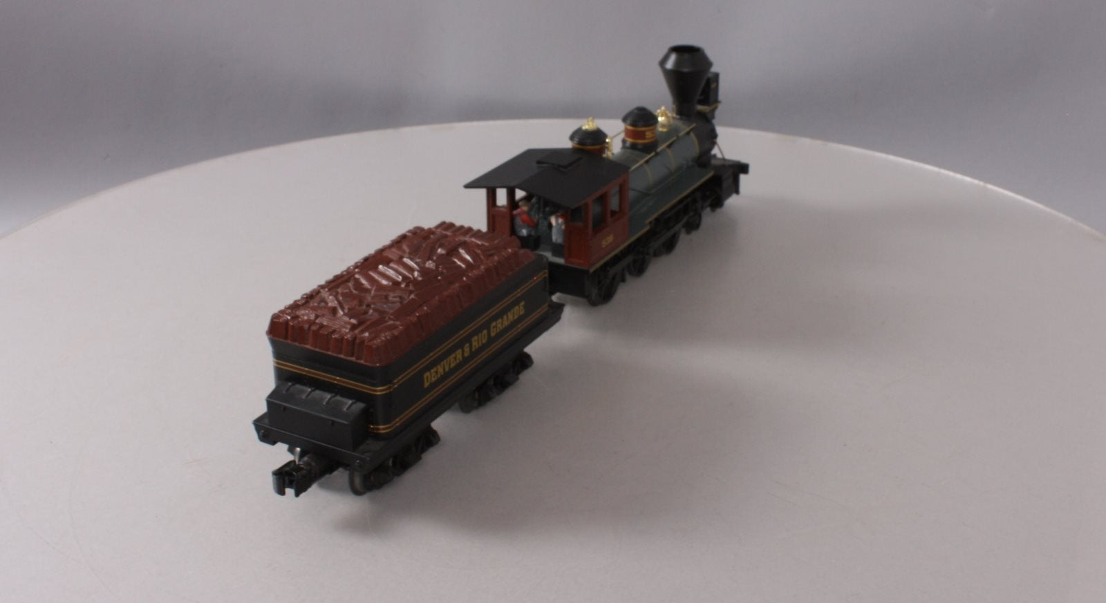MTH 30-1376-1 O Gauge D&RG 4-6-0 Ten Wheeler Steam Engine & Tender #536 w/PS2 EX/Box