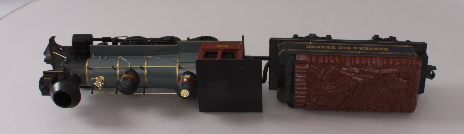 MTH 30-1376-1 O Gauge D&RG 4-6-0 Ten Wheeler Steam Engine & Tender #536 w/PS2 EX/Box