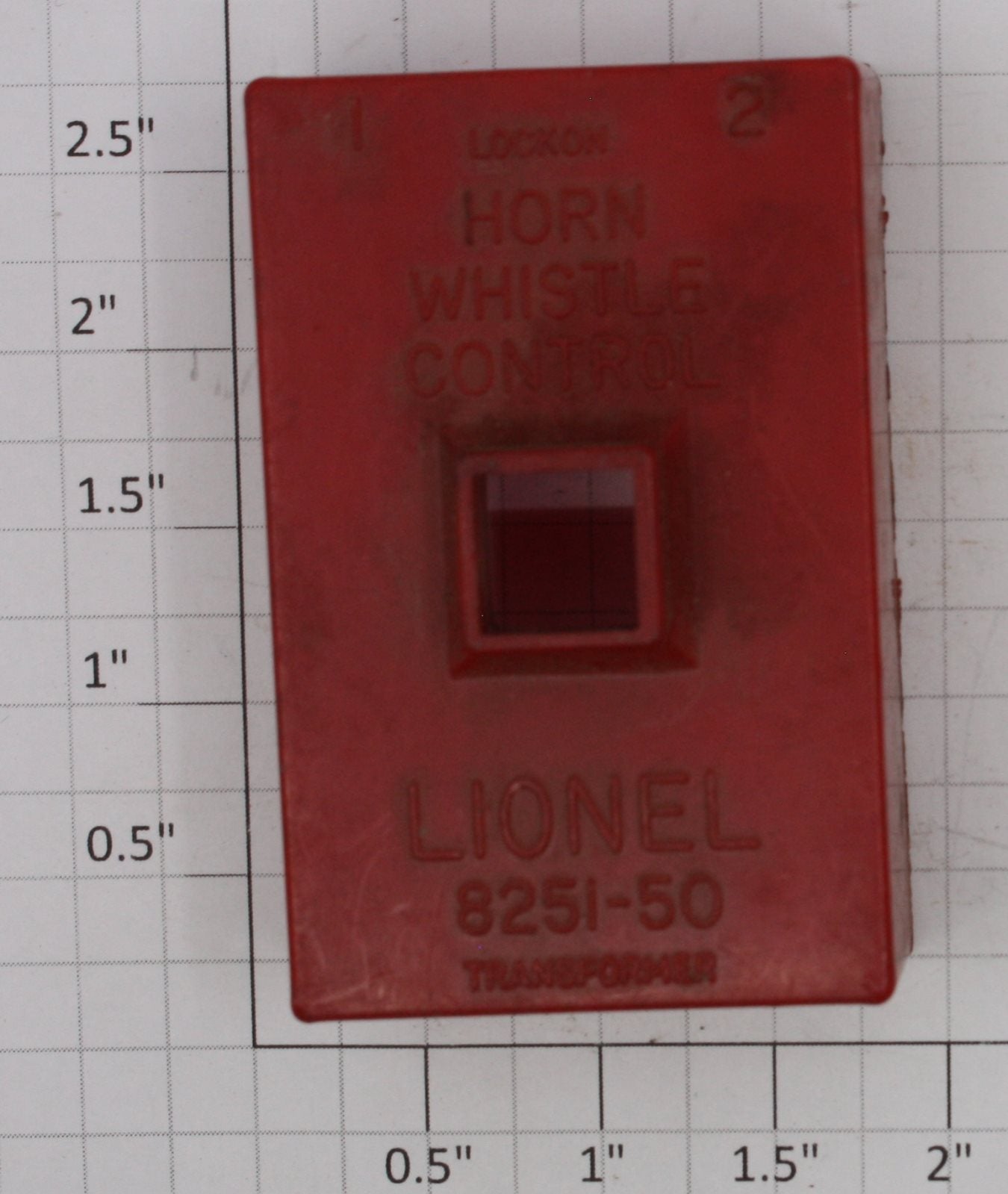 Lionel 8251-54 O Gauge Red Horn/Whistle Controller Housing Shell