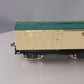 MTH 10-205 Std. Gauge 214R Ivory & Peacock Refrigerator Car with Brass Trim