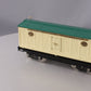 MTH 10-205 Std. Gauge 214R Ivory & Peacock Refrigerator Car with Brass Trim