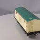 MTH 10-205 Std. Gauge 214R Ivory & Peacock Refrigerator Car with Brass Trim