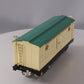 MTH 10-205 Std. Gauge 214R Ivory & Peacock Refrigerator Car with Brass Trim