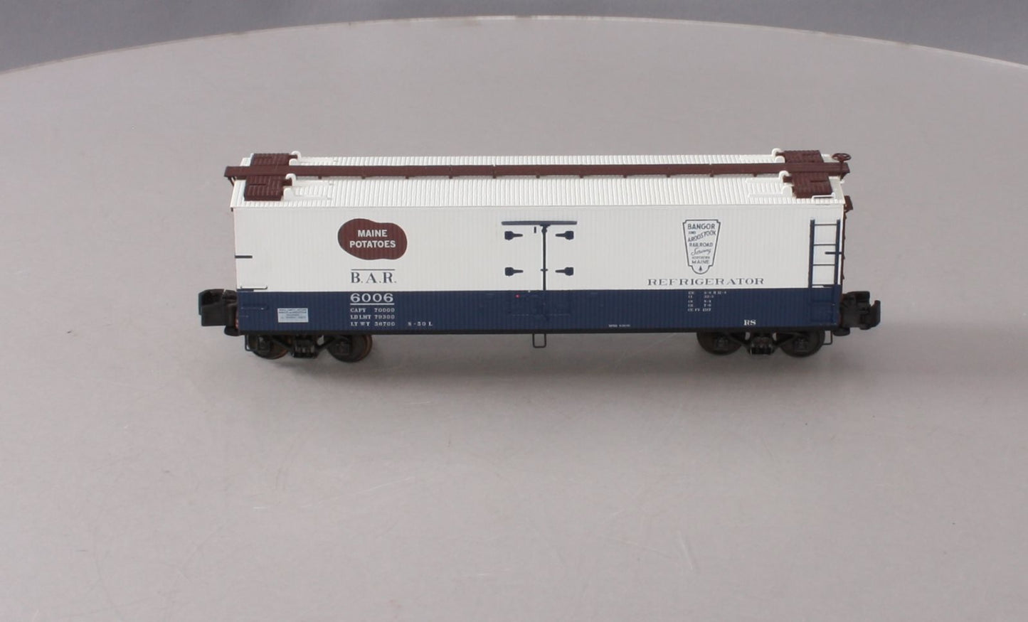 S-Helper 00573 S Scale BAR Maine Potatoes Wood Sided Reefer Car #6006 LN/Box