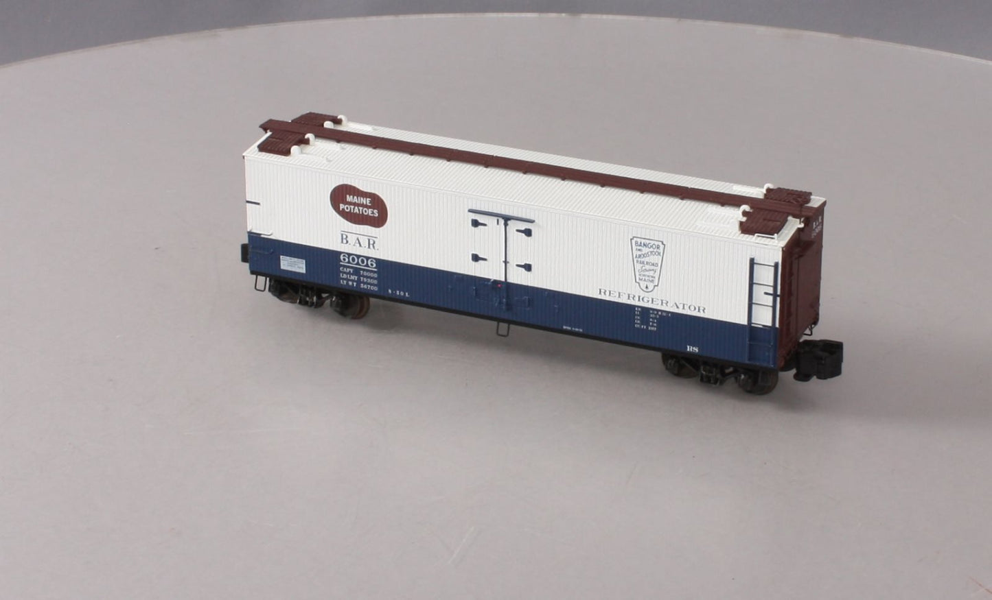 S-Helper 00573 S Scale BAR Maine Potatoes Wood Sided Reefer Car #6006 LN/Box