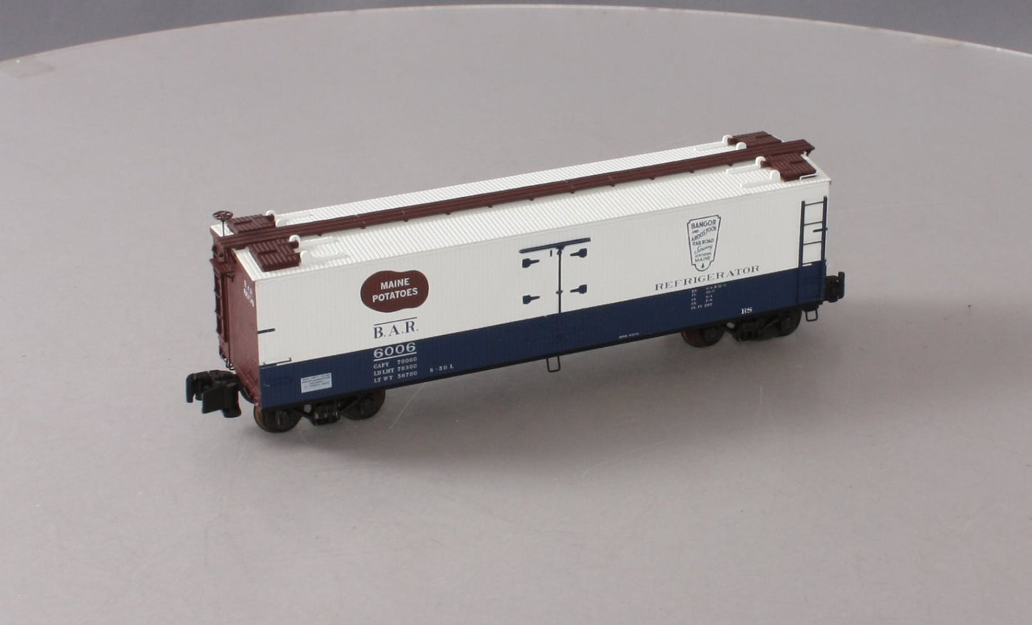 S-Helper 00573 S Scale BAR Maine Potatoes Wood Sided Reefer Car #6006 LN/Box