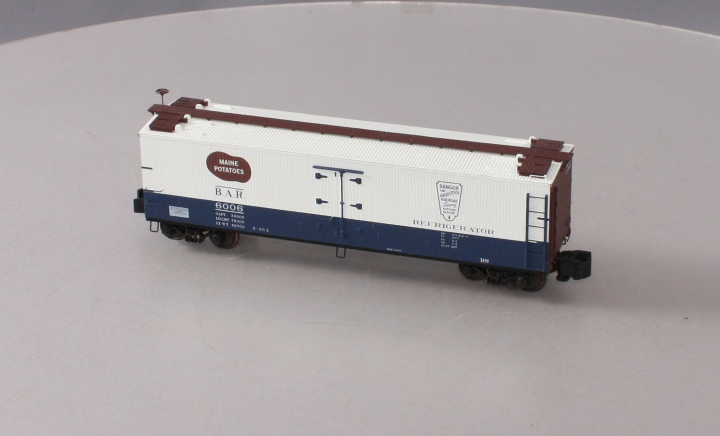 S-Helper 00573 S Scale BAR Maine Potatoes Wood Sided Reefer Car #6006 LN/Box