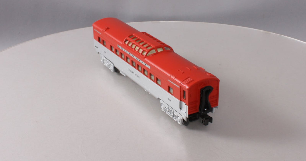 K-Line K214 O Golden State "Golden Moon" 13" Streamliner Vista Dome Car #214 NIB
