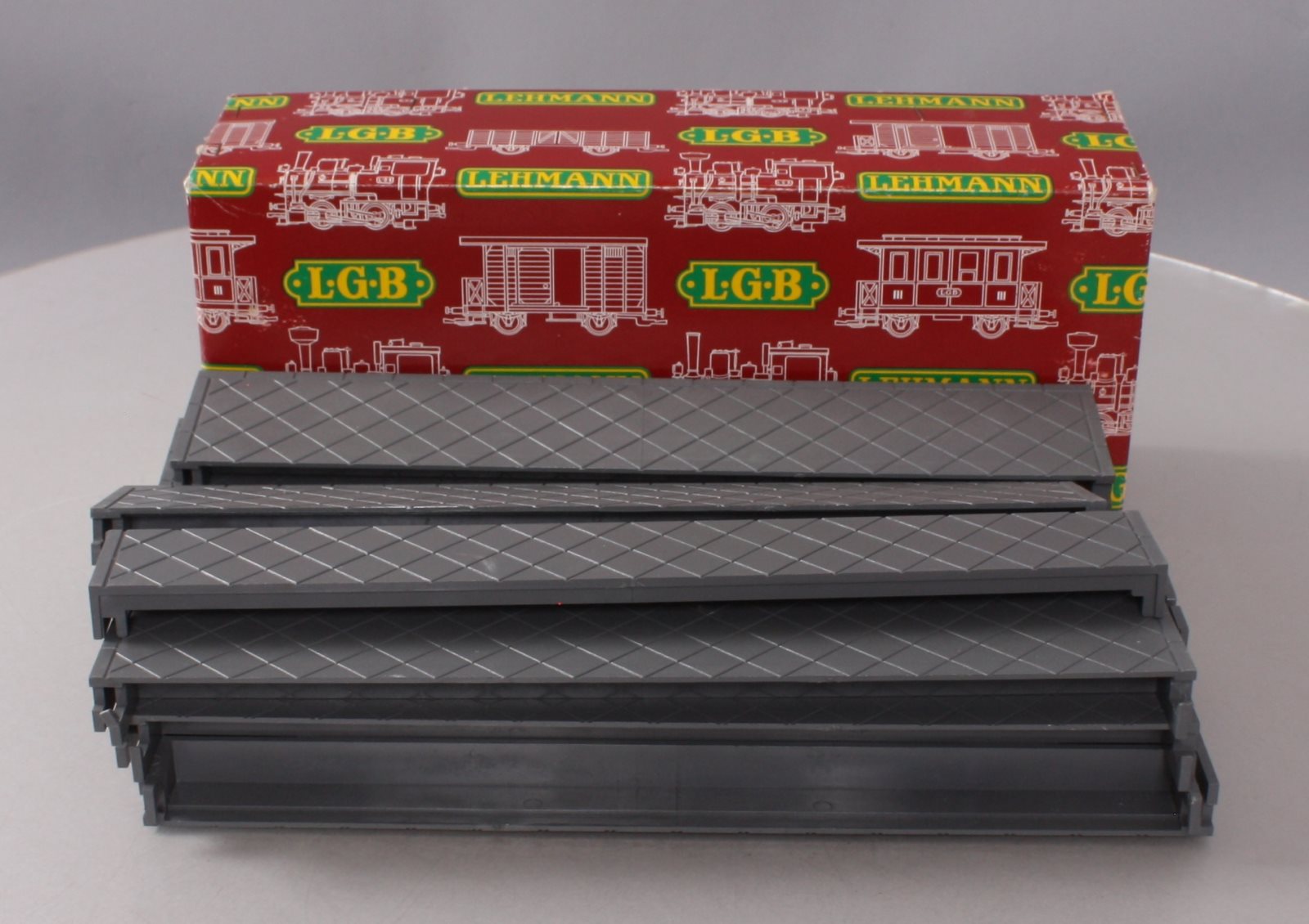 LGB 5034 G Scale Gray Plastic Platform Set EX/Box