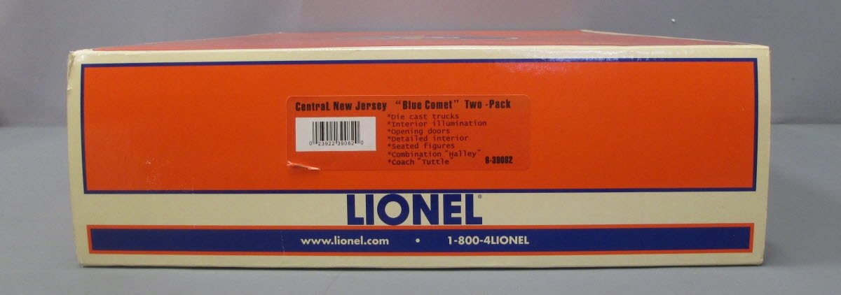 Lionel 6-39082 O Central of New Jersey Blue Comet Passenger Car Set (2) NIB