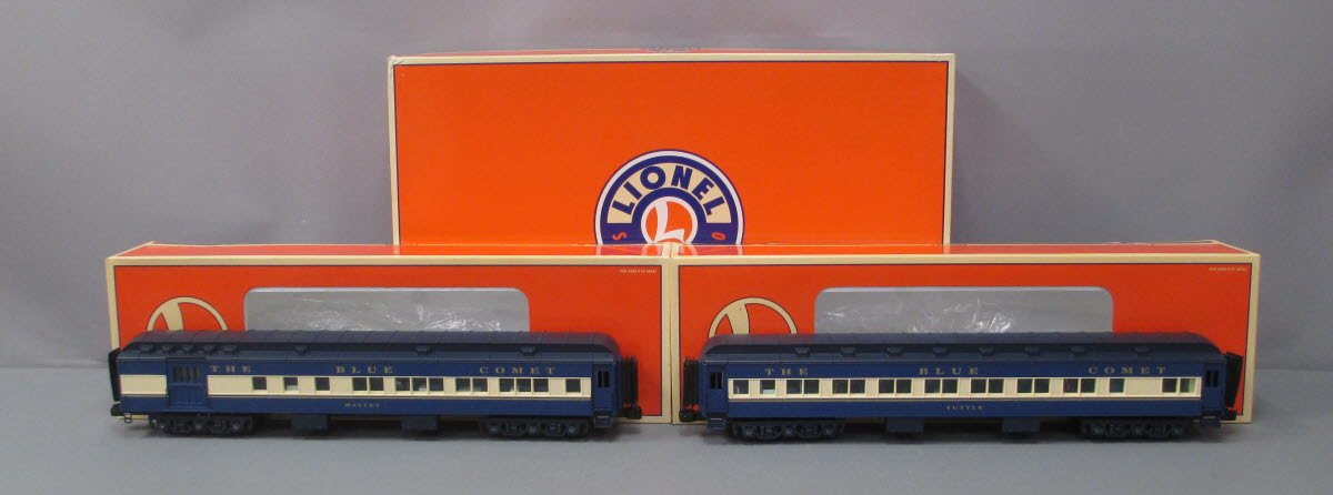 Lionel 6-39082 O Central of New Jersey Blue Comet Passenger Car Set (2) NIB