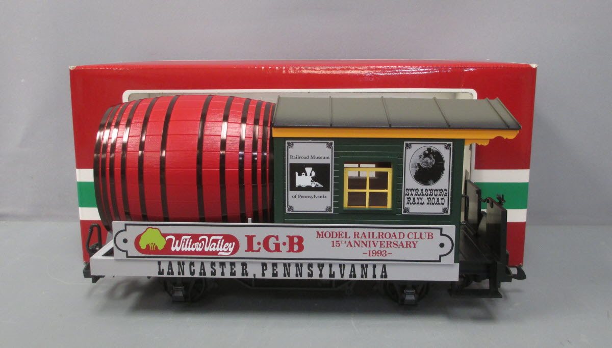 LGB 30421 G Scale Model Railroad Club 15th Anniversary Convention Barrel Car NIB